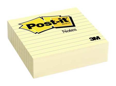 Sticky Notes,4x4 In.,yellow,pk2 (1 Units