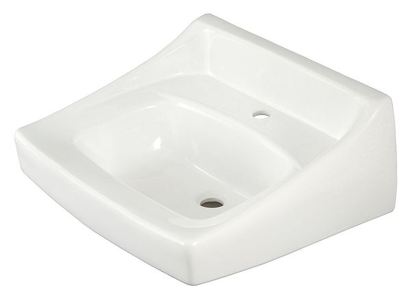 Lavatory Sink,wall,white,side Splash (1
