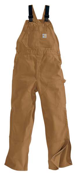 Bib Overall,brown,40in X 36in,13 Oz. (1