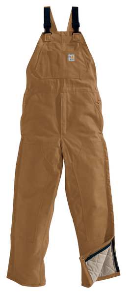 Bib Overall,brown,46in X 34in,13 Oz. (1