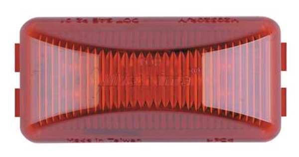 Clearance Light, LED, Red, Surf, Rect, 2-1/2L