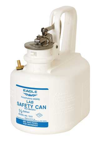 Type I Safety Can,1/2 Gal.,white (1 Unit