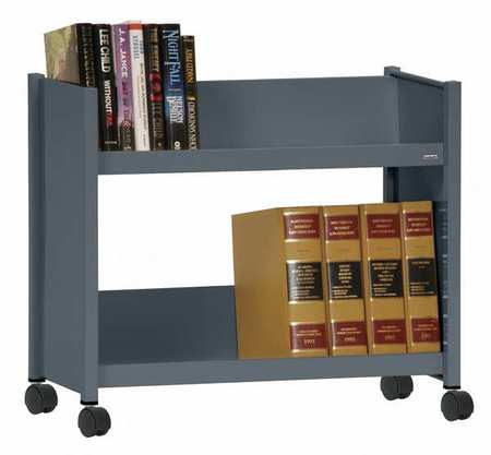 Book Truck,24 1/2hx28w In,2 Shelves,char