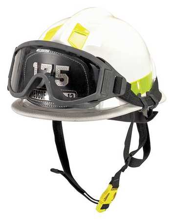 Fire Helmet,white,modern (1 Units In Ea)