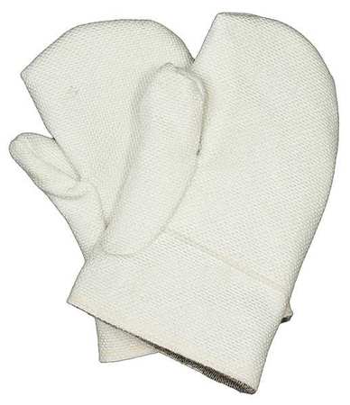 Heat Resist. Gloves,white,double Palm,pr
