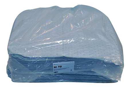 Absorbent Pad,oil-based Liquid,blue,pk50