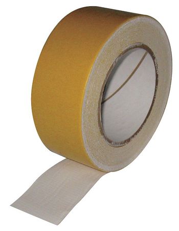 Double Sided Tape,cotton Cloth,2 In.,wht