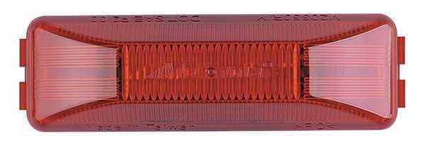 Clearance Light, LED, Red, Surf, Rect, 4 L