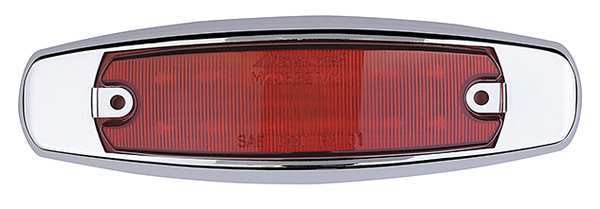 Clearance Light, LED, Rd, Surf, Oval, 6-1/4 L