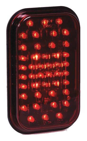 Stop/Tail/Turn Light, LED, Red, Rect