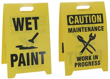 Floor Safety Sign, Wet Paint, Eng (1 Uni