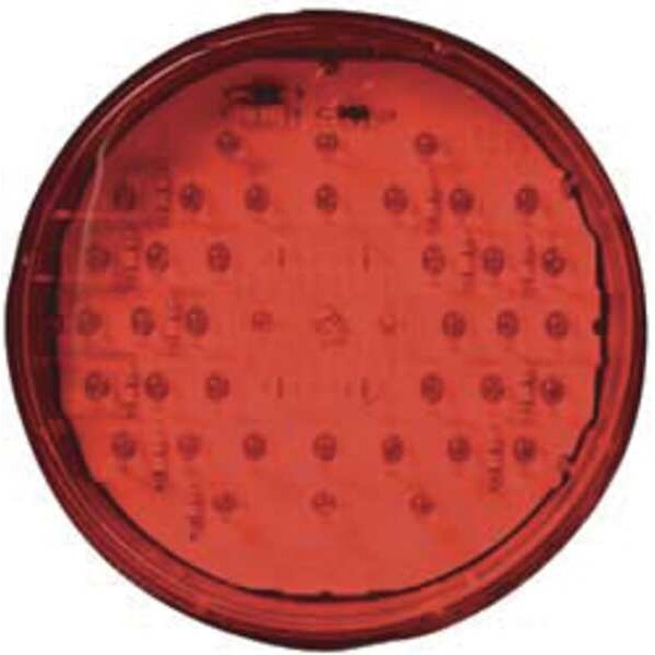 Stop/Tail/Turn Light, LED, Red, Round, 4 Dia