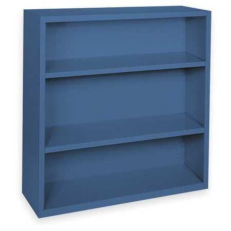 Bookcase,steel,3 Shelf,blue,42hx36w In (