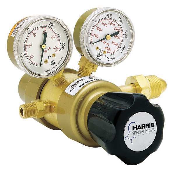 Specialty Gas Regulator, Two Stage, CGA-590, 0 to 125 psi, Use With: Air