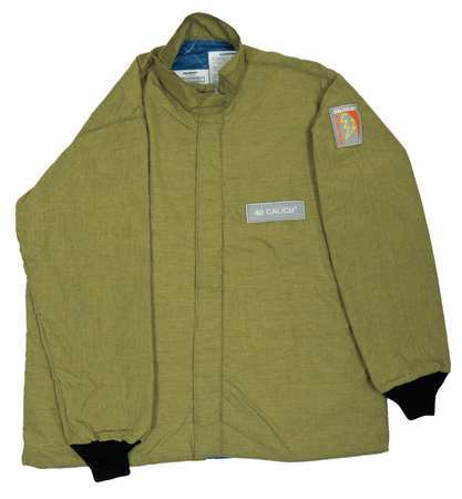 Arc Flash Jacket,32 In. L,hrc4,green,xl
