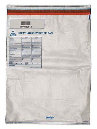 Breathable Evidence Bag, Opaque,pk150 (1
