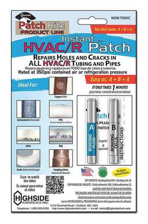 Hvac Instant Patch Repair Kit,0.5 Oz. (1