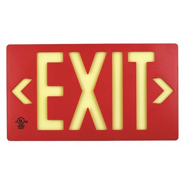 Exit Red Frame,pf100,double Sided (1 Uni