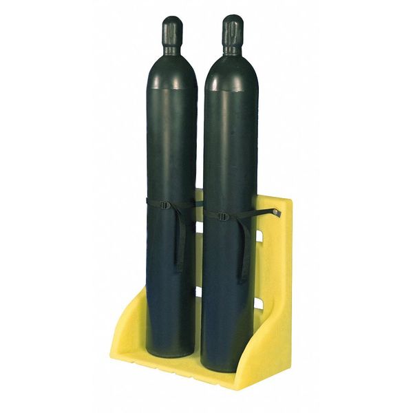 Cylinder Stand, 2 Cyl., 11-1/2in.dia., HDPE