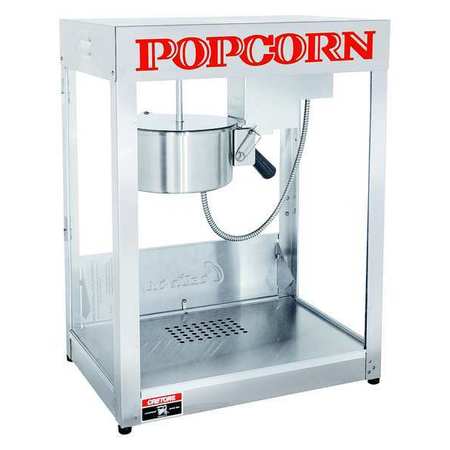 Popcorn Maker,6 Oz.,120v,silver (1 Units