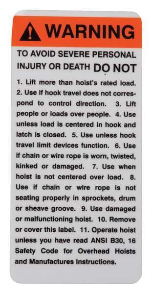 Coffing Warning Tag