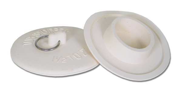 Drain Stopper,rubber,white (1 Units In E