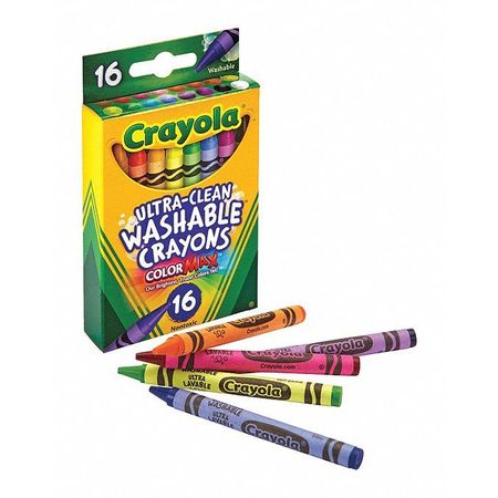 Crayon,crayola,washable,16 (3 Units In E