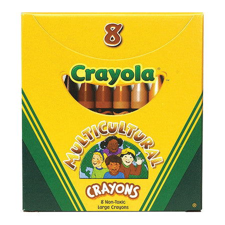 Crayon,multicultural,large,8 (3 Units In