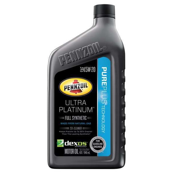 Engine Oil, 5W-20, Synthetic, Ultra Platinum, 1 Qt.