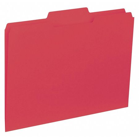 Colored Interior File Folder,red,pk100 (