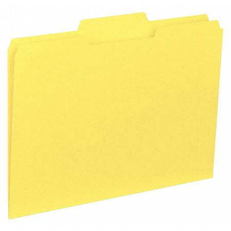Colored Interior File Folder,yllw,pk100