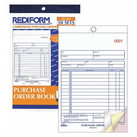 Form,carbonless Purchase Order Book (1 U