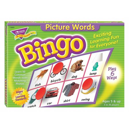 Picture Words Bingo Game (1 Units In Ea)