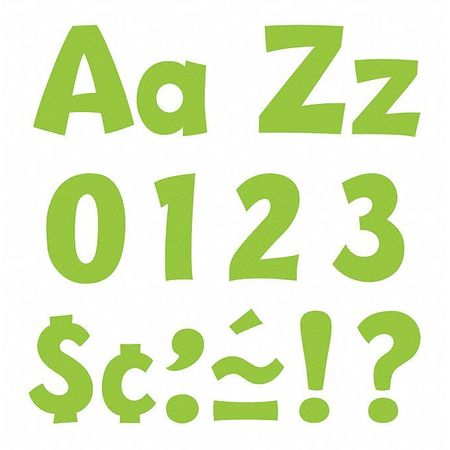 Letters,playful,4",lime (2 Units In Ea)