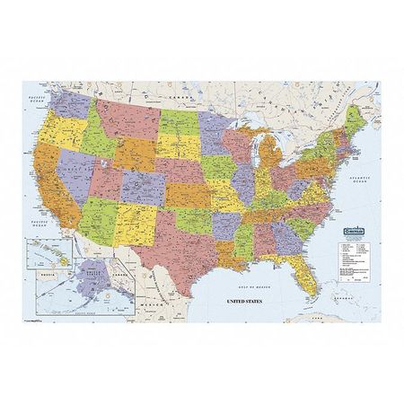 Map,united States,laminated (1 Units In