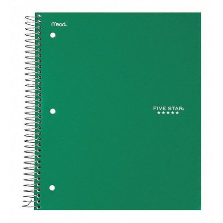 Notebook,fs,3 Sub,8.5"x11.5",green (1 Un