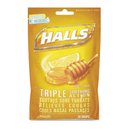 Halls,honey Lemon,30 Pcs,pk12 (1 Units I