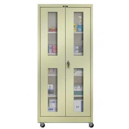 Shelving Cabinet,72" H,36" W,tan (1 Unit