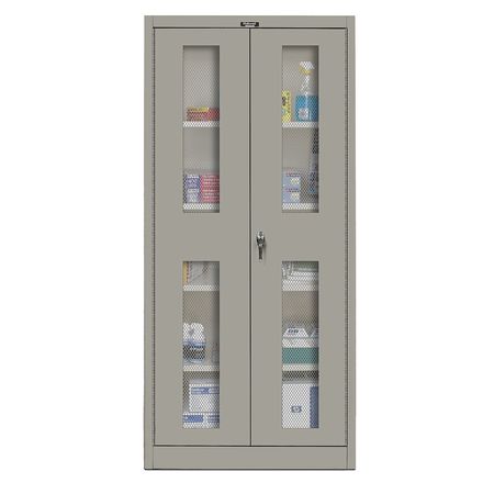 Shelving Cabinet,72" H,36" W,gray (1 Uni