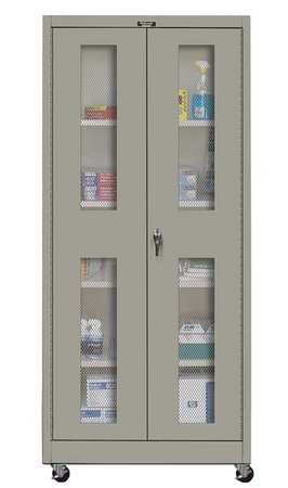 Shelving Cabinet,72" H,36" W,gray (1 Uni