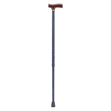 Adjustable Cane,derby-top,wood,blue (1 U