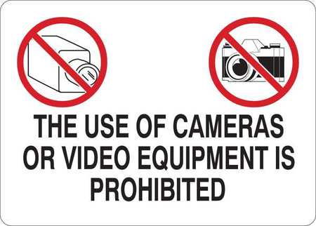 Admittance Sign,vinyl,cameras Prohibited