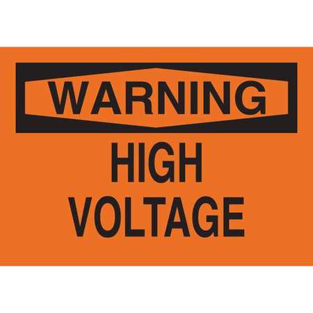 Warning Sign,aluminum,7 In. H X 10 In. W