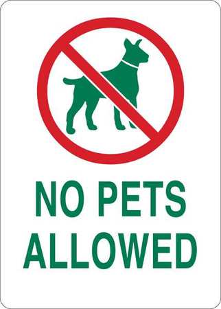 Admittance Sign,aluminum,no Pets Allowed