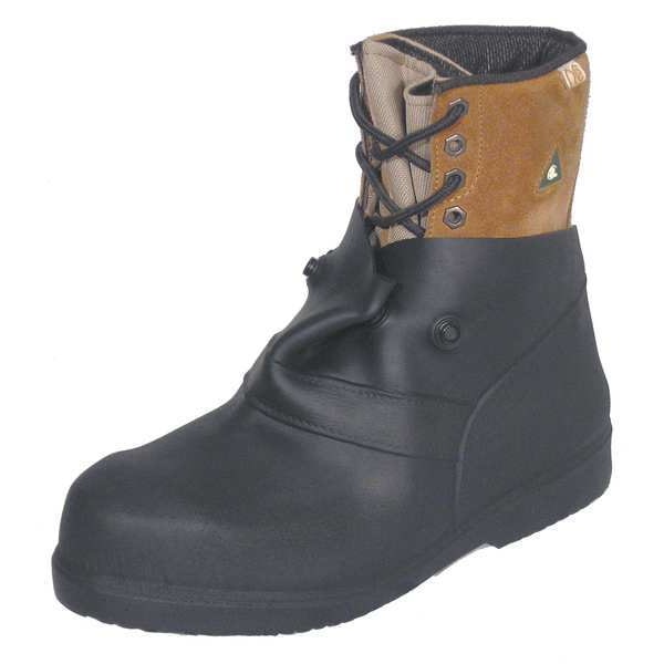 Overboots,2xl,pull On,6in H,blk,pr (1 Un