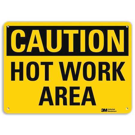 Caution Sign,10" W X 7" H,0.055" Thick (