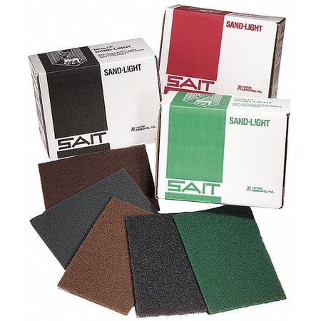 SAIT, Nonwoven Hand Pad,6x9,maroon,pk20 (1 Uni
