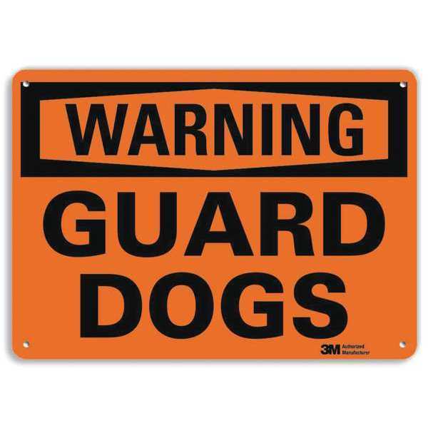 Warning Sign, 7 in H, 10 in W, Plastic, Vertical Rectangle, English, U6-1103-NP_10X7
