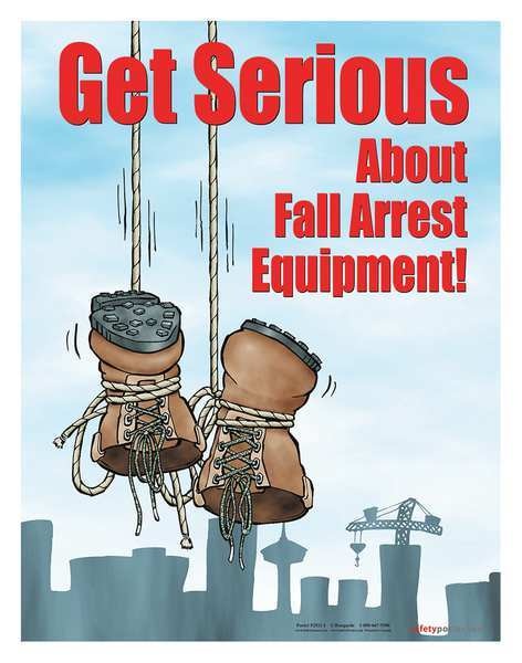 Safety Poster, Get Serious About Fall, ENG
