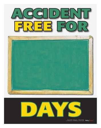 Safety Laminated Poster,accident Free,en